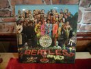4x BEATLES VINYL LPS (inc Abbey Rd, Let It Be, Sgt Pepper)+ ON BROADWAY MAGAZINE