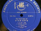 AMERICAN RECORDING SOCIETY G 407 STAN GETZ THE COOL JAZZ OF STAN GETZ RVG '57 M-