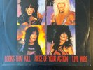 MOTLEY CRUE LOOK THAT KILL/PIECE OF YOUR ACTION/LIVE WIRE E9756T ELEKTRA UK 1982