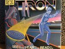 1982 “THE STORY OF TRON” 45RPM 7” Single & Book Disneyland Records (J83)