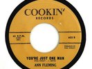 ANN FLEMING 45 Beside You /You're Just One Man COOKIN' Rc '61 EXC Hear  R&B Soul
