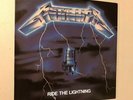 Metallica Ride the lightning Vinyl LP Bonzai Canada 1st pressing VG++ Metal Rock