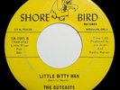 rare Oklahoma garage rock 45  The Outcasts  Little Bitty Man  SHORE BIRD records