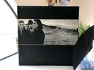 U2  THE JOSHUA TREE VINYL LP EARLY UK PRESS w/BLACK INNER/POSTER INSERT EX/EX