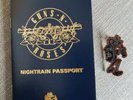 Guns N Roses Nightrain Passport and pin NEW UNUSED 