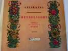 Columbia 33CX 1479 – Mendelssohn – Songs Without Words – GIESEKING – LP – NM