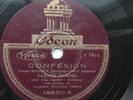 Carlos Gardel 78rpm Single 10-inch Odeon Records #18850 Confesion (Tango)