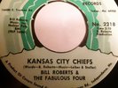 KANSAS CITY CHIEFS Bill Roberts & The Fabulous Four 45 Vinyl Record