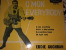 Eddie Cochran  7”( C’Mon Everybody ) 45 R&R Yellow Rare EP Picture Sleeve Only