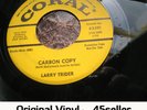 ? LARRY TRIDER promo 'Carbon Copy' EX SIGNED + Cover POPCORN northern soul 45