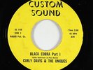 Funk Breaks 45 - Curly Davis & the Uniques - Black Cobra - Custom Sound - rare