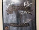 BON JOVI SIGNED  NEW JERSEY Original 1988 Vinyl LP FRAMED w/TOUR PASS