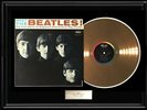 MEET THE BEATLES RARE FRAMED LP DISC GOLD METALIZED VINYL VINTAGE RECORD ORIG