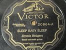 Jimmie Rodgers-Sleep Baby Sleep/Sweetheart-Victor 20864-V+/E- Prewar Country