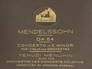 VINTAGE HMV MENDELSSOHN OP.64 CONCERTO IN E MINOR MENUHIN ENESCO / COLONNE VGC