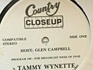 RADIO SHOW: GLEN CAMPBELL COUNTRY CLOSEUP #106 2/8/82 1 HR TAMMY WYNETTE PROFILE
