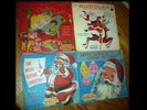 4 Vintage 78 rpm KIDS Childrens CHRISTMAS RECORDS w/ Picture Sleeves