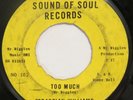 SEBASTIAN WILLIAMS Too Much / Home Town Boy SOUND OF SOUL 45 mod orig ‘65 HEAR