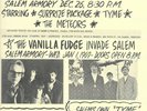 1968 Orig. EJD NW Mod Garage Flyer Salem Or. VANILLA FUDGE TYME MORNING REIGN +