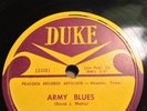 78 Rpm; Blues;  Bobby Blue Bland; No Blow, No Show & Army Blues ; DUKE 115
