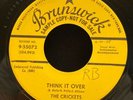 Buddy Holly & The Crickets 45 Think it Over / Fool's Paradise Brunswick Promo