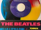The BEATLES Hello Little/Three Cool Cats On DECCAGONE  Rainbow Vinyl