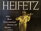 RCA LM 6105 *WHITE DOG* BACH SONATAS AND PARTITAS CPTE.  *JASCHA HEIFETZ* EX-/EX