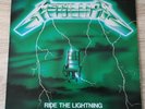 METALLICA 100% ORIGINAL LP France RARE GREEN COVER MISPRINT Ride The Lightning
