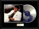 MICHAEL JACKSON THRILLER  ALBUM FRAMED LP WHITE GOLD SILVER PLATINUM TONE RECORD