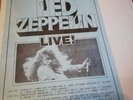 Led Zeppelin Original Vinyl Bootleg Live LP 1971 US Import