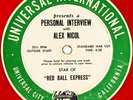 Vtg Alex Nicol Interview Record Universal Radio Transcription Red Ball Express