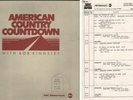 AMERICAN COUNTRY COUNTDOWN With BOB KINGSLEY + CUE SHEET 1/14/84 3 LP Set RARE