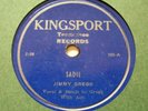 JIMMY GREGG  Sadie / When The Roses Bloom Again  KINGSPORT (Tenn.) Bluegrass 78