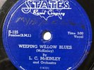 L.C. McKinley 1954 78 Weeping Willow Blues / Combination Blues on STATES str VG+
