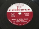 THE EVERLY BROTHERS MAYBE TOMORROW / WAKE UP LITTLE SUSIE 78 RPM record Cadence