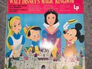 Vintage 1955 Songs From Walt Disney’s Magic Kingdom Record Rare White Cover Art