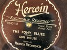 Herwin 92401 SON HOUSE Pony Blues  78rpm Delta Blues E+