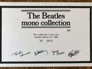 The Beatles UK Mono Collection LP Box Set CERTIFICATE ONLY #0085