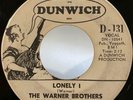 Garage Mod PROMO 45 The Warner Brothers Lonely I on Dunwich HEAR