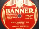 Cliff Carlisle: Sweet Nannie Lisle / Carlisle Brothers: Won't Somebody Pal with