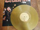Iron Maiden. Gold Vinyl Record LP. Live + One. Re-Issue. Heavy Metal.