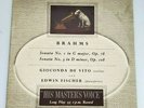 RARE 1950's HMV LP GIOCONDA DE VITO violin sonatas BRAHMS EDWIN FISCHER ALP 1282
