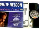 DEBUT 1st album  ... And Then I Wrote by Willie Nelson LP STEREO 1966 VG+