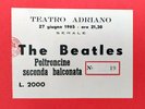 THE BEATLES (TICKET ITALIAN CONCERT) ADRIANO THEATER ROME - JUNE 27,1965  (N.19)