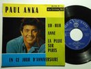 POPCORN PAUL ANKA UH- HUH +3 RCA VICTOR EP+PS FRANCE