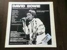 David Bowie ?– Tonight David Bowie Live On Stage, LP, White Label