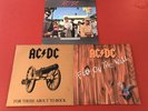 AC/DC 3 LP LOT: Dirty Deeds, Fly On The Wall & For Those About To Rock