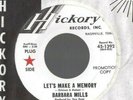 BARBARA MILLS Let's Make a Memory 45 RECORD RARE NORTHERN SOUL EXCELLENT DJ