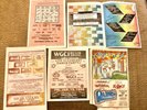 WBMX RARE Chicago HOUSE MUSIC 5  FLYERS ORIGINALS 80s.