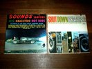 DRAGSTER / HOT ROD ( 2 ) LP lot: Green Monster: Sounds of JET CAR / SHUT DOWN